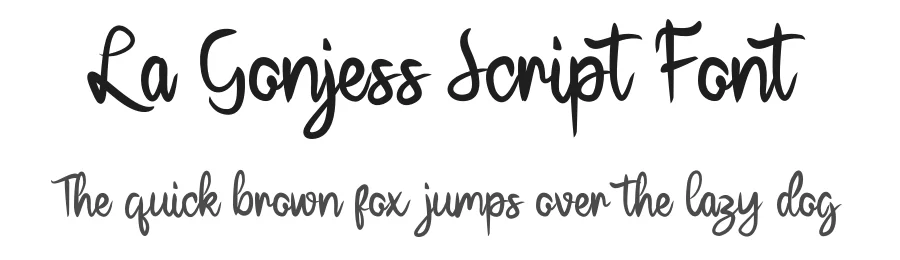 La Gonjess Script Font by Farz Studio — Script Handwritten Font