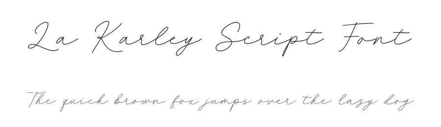 La Karley Script Font by Typebae β Script Handwritten Font