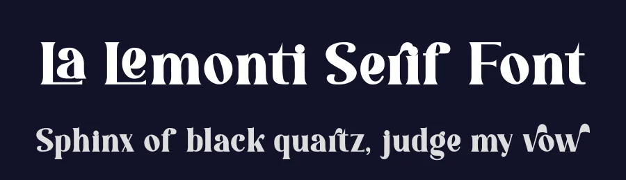 La Lemonti Serif Font by fontkong — Serif Font — thumbnail 2