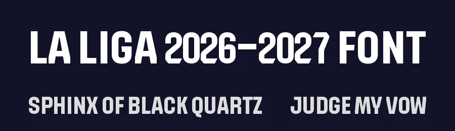 La Liga 2026–2027 Font by Kreative_Sublimicon — Display Font — thumbnail 2