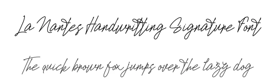 La Nantes Handwritting Signature Font by typotopia — Script Handwritten Font