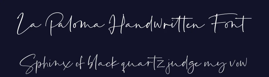 La Paloma Handwritten Font by fikryal — Script Handwritten Font — thumbnail 2