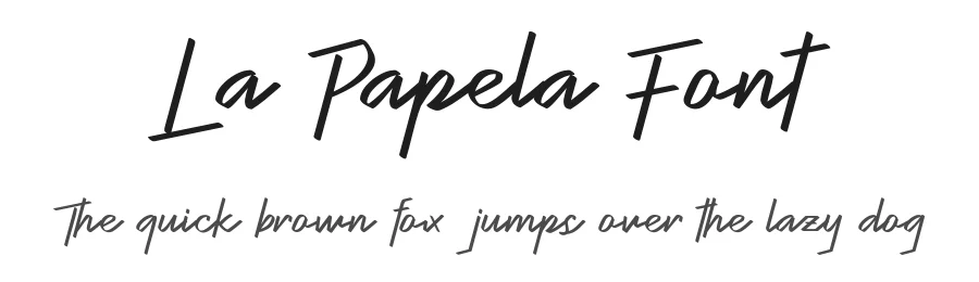 La Papela Font by hishand studio — Script Handwritten Font