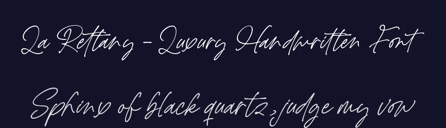 La Rettany – Luxury Handwritten Font by letterenastudios — Script Handwritten Font — thumbnail 2