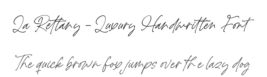 La Rettany – Luxury Handwritten Font by letterenastudios — Script Handwritten Font