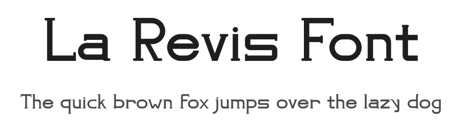 La Revis Font by MasyafiStudio — Serif Font