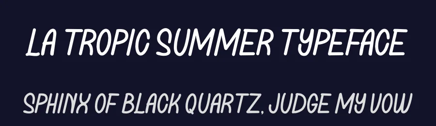 La Tropic Summer Typeface by Casloop Studio — Decorative Font — thumbnail 2