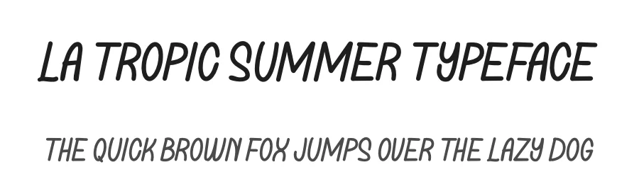 La Tropic Summer Typeface by Casloop Studio — Decorative Font