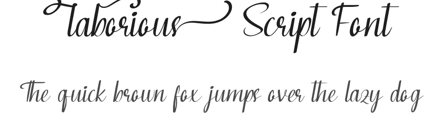 Laborious Script Font by CalligraphyFonts.net — Script Handwritten Font