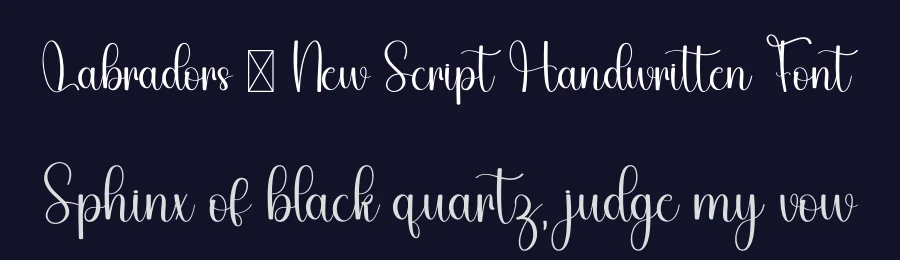Labradors – New Script Handwritten Font by freshtypeink — Script Handwritten Font — thumbnail 2