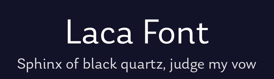 Laca Font by Nova Type Foundry — Sans Serif Font — thumbnail 2