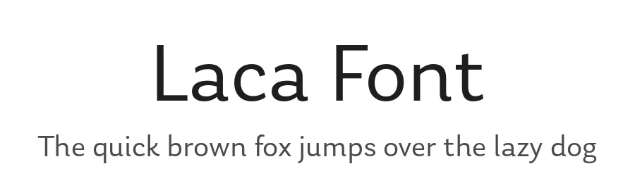 Laca Font by Nova Type Foundry — Sans Serif Font