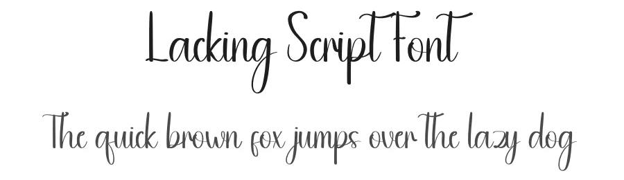 Lacking Script Font by andikastudio — Script Handwritten Font