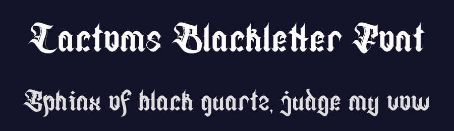 Lactoms Blackletter Font by Dhabee — Blackletter Font — thumbnail 2