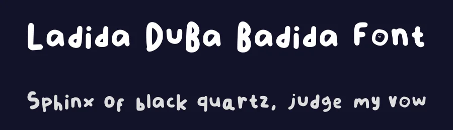 Ladida DuBa Badida Font by oreovocado — Script Handwritten Font — thumbnail 2