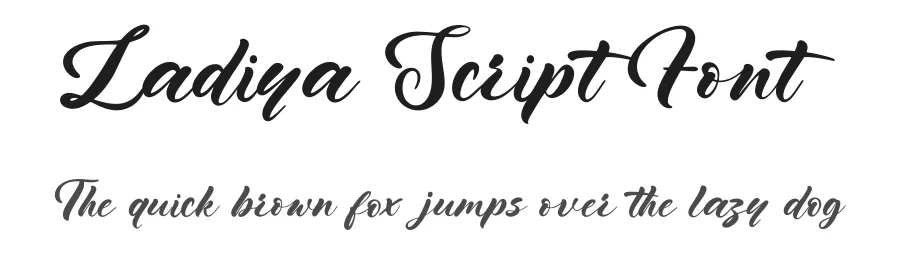 Ladiya Script Font by MaikoHatta — Script Handwritten Font