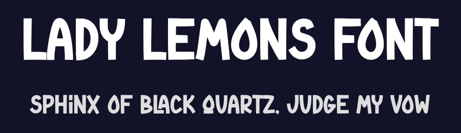 Lady Lemons Font by Nadiratype — Decorative Font — thumbnail 2