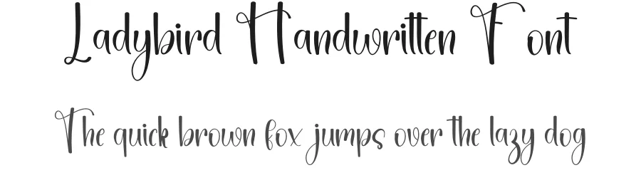 Ladybird Handwritten Font by freshtypeink — Script Handwritten Font