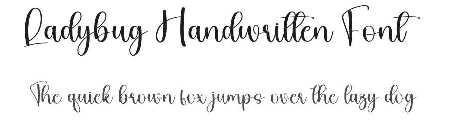 Ladybug Handwritten Font by andikastudio — Script Handwritten Font