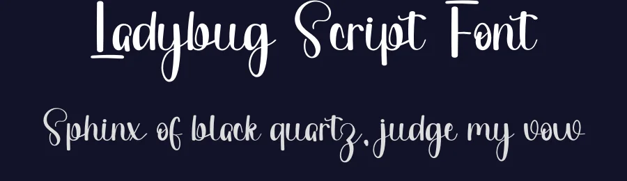 Ladybug Script Font by freshtypeink — Script Handwritten Font — thumbnail 2