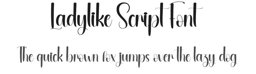 Ladylike Script Font by andikastudio — Script Handwritten Font