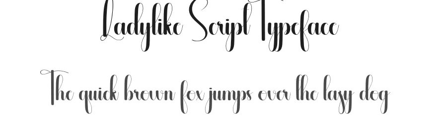 Ladylike Script Typeface by andikastudio — Script Handwritten Font