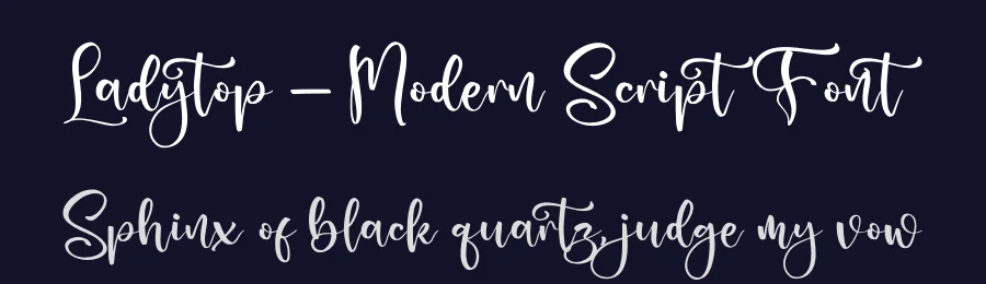 Ladytop – Modern Script Font by glorytype — Script Handwritten Font — thumbnail 2