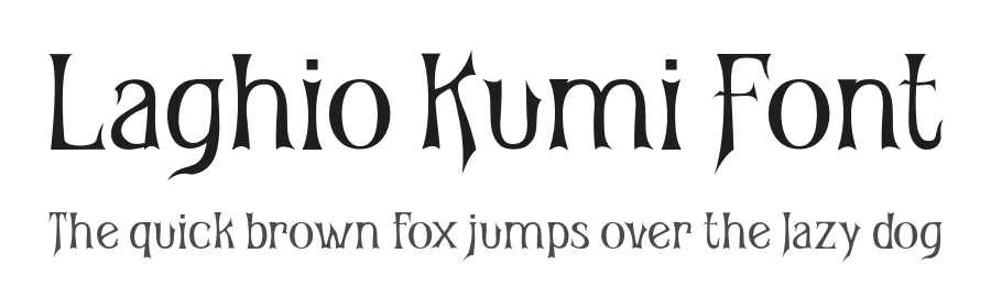 Laghio Kumi Font by twinletter — Display Font