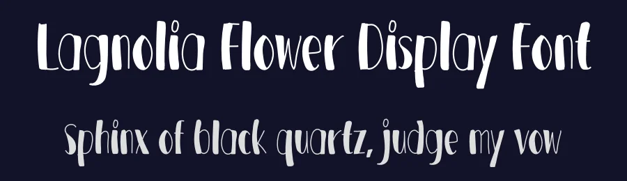 Lagnolia Flower Display Font by andikastudio — Script Handwritten Font — thumbnail 2