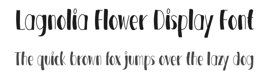 Lagnolia Flower Display Font by andikastudio — Script Handwritten Font