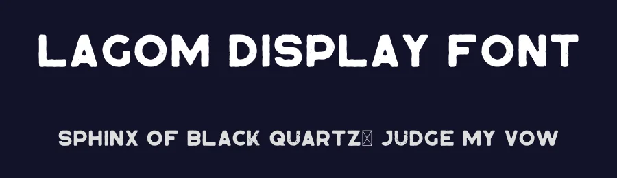 Lagom Display Font by vp_creative_shop — Display Font — thumbnail 2