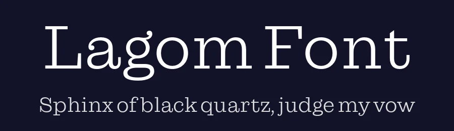 Lagom Font by Fenotype — Slab Serif Font — thumbnail 2