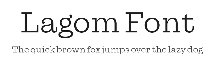 Lagom Font by Fenotype — Slab Serif Font