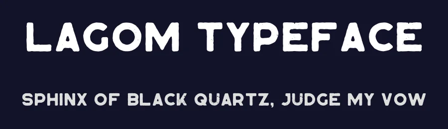 Lagom Typeface by vpcreativeshop — Display Font — thumbnail 2