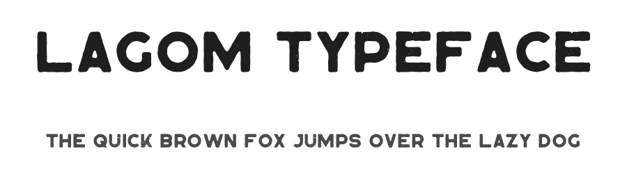 Lagom Typeface by vpcreativeshop — Display Font