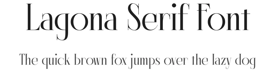 Lagona Serif Font by timelesstype.co — Display Font