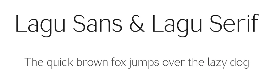 Lagu Sans & Lagu Serif by Alessio Laiso β Sans Serif Font