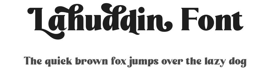 Lahuddin Font by ahweproject — Display Font