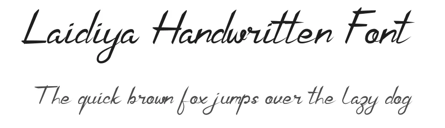 Laidiya Handwritten Font by planetz studio — Script Handwritten Font