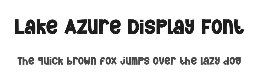 Lake Azure Display Font by creativeletter — Display Font