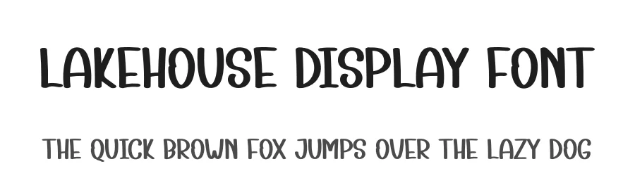 Lakehouse Display Font by creativeletter — Display Font