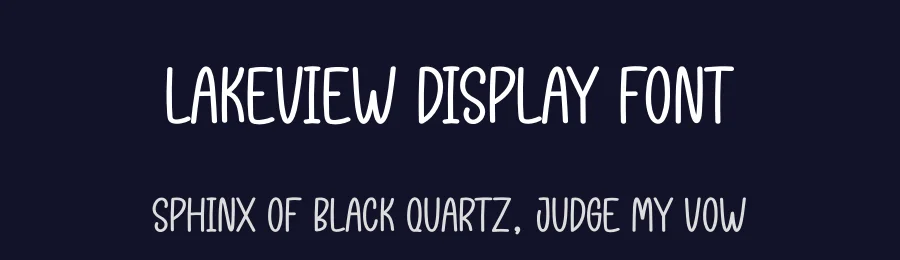 Lakeview Display Font by andikastudio — Display Font — thumbnail 2