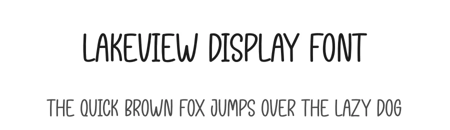 Lakeview Display Font by andikastudio — Display Font
