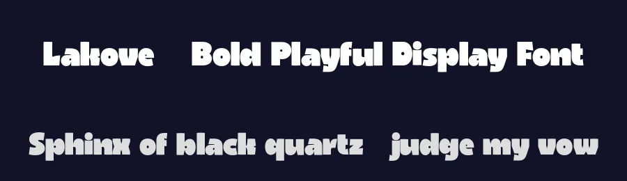 Lakove – Bold Playful Display Font by roomspace.cl — Display Font — thumbnail 2