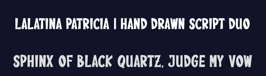 Lalatina Patricia | Hand Drawn Script Duo by Gracetypestudio — Script Handwritten Font — thumbnail 2