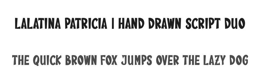 Lalatina Patricia | Hand Drawn Script Duo by Gracetypestudio — Script Handwritten Font