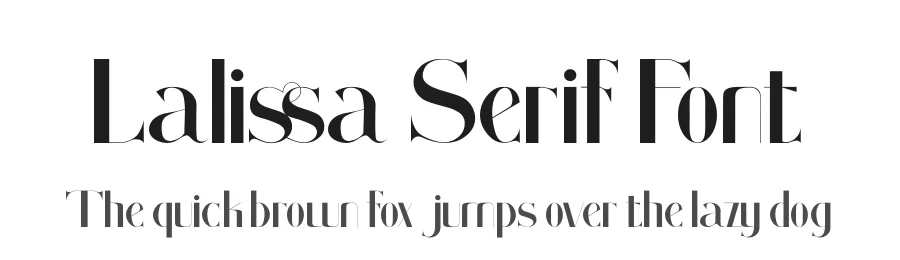 Lalissa Serif Font by fontkong — Serif Font