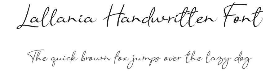 Lallania Handwritten Font by andikastudio — Script Handwritten Font