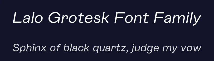 Lalo Grotesk Font Family by Nois — Sans Serif Font — thumbnail 2