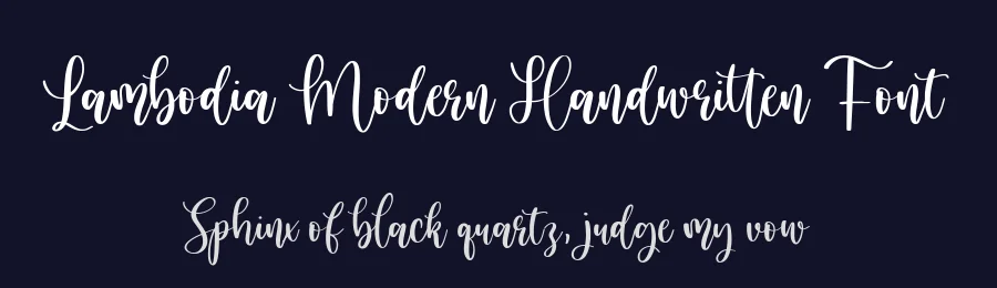 Lambodia Modern Handwritten Font by balpirick — Script Handwritten Font — thumbnail 2